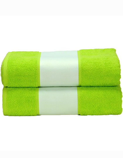 SUBLI-Me® Big Towel – 100% Baumwolle / Bordüre: 100% Polyester