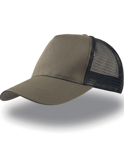 Rapper Cotton Cap – 100% Baumwolle, Netz: 100% Polyester, Schweißband: 65% Polyester / 35% Baumwolle