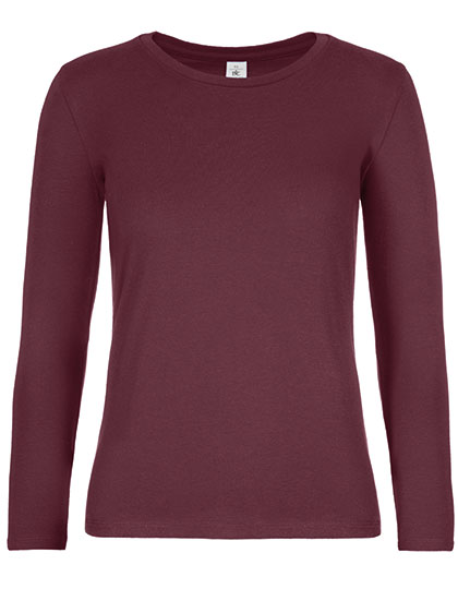 Women's T-Shirt #E190 Long Sleeve – 100% Baumwolle (Sport Grey: 85% Baumwolle / 15% Viskose)