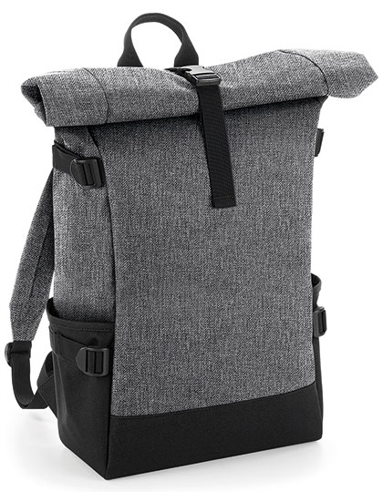 Block Roll-Top Backpack – 100% Polyester