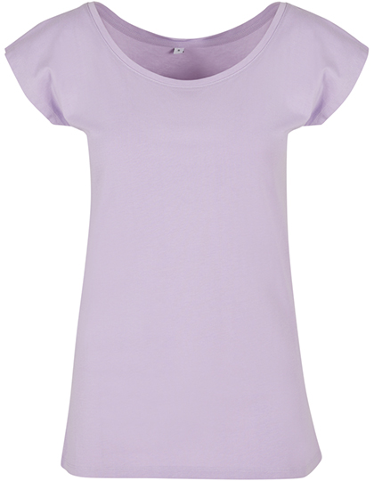 Ladies' Wide Neck Tee – 100% Baumwolle