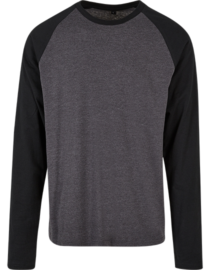 Men's Contrast Raglan Longsleeve T-Shirt – 100% Baumwolle
