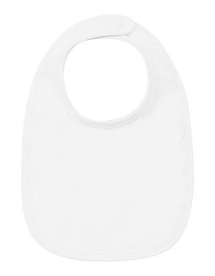Baby Bib – 100% Baumwolle (Heather Grey Melange: 85% Baumwolle / 15% Polyester)