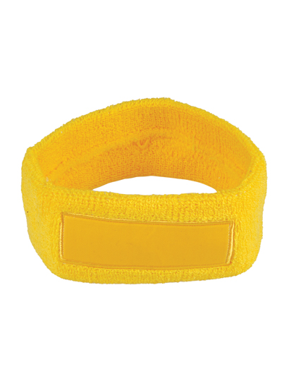 Kopfschweißband mit Label – 79% Baumwolle / 13% Elasthan / 8% Polyester