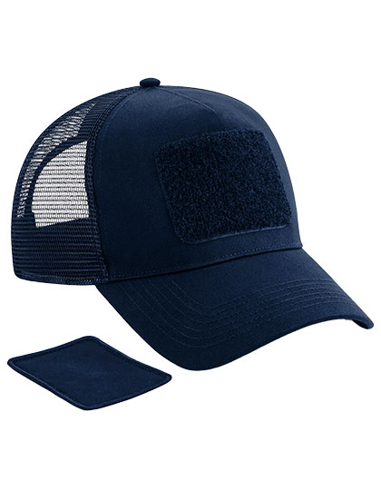 Removable Patch Snapback Trucker – Front + Schirm: 100% Baumwolle, Netz: 100% Polyester