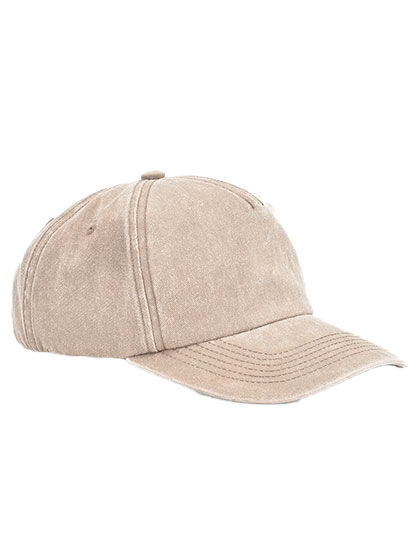 Relaxed 5 Panel Vintage Cap – 100% Baumwolle
