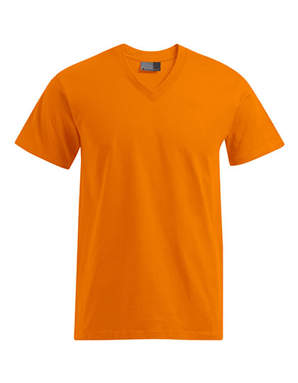 Premium V-Neck-T – 100% Baumwolle (Sports Grey: 85% Baumwolle / 15% Viskose)