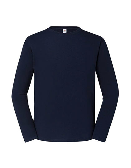 Iconic 195 Long Sleeve Ringspun T – 100% Baumwolle (Heather Grey: 97% Baumwolle / 3% Polyester)
