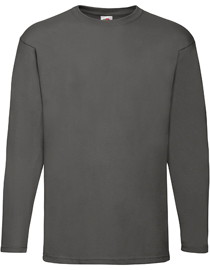 Valueweight Long Sleeve T – 100% Baumwolle (Heather Grey: 97% Baumwolle / 3% Polyester), (Dark Grey Heather: 50% Baumwolle / 50% Polyester)
