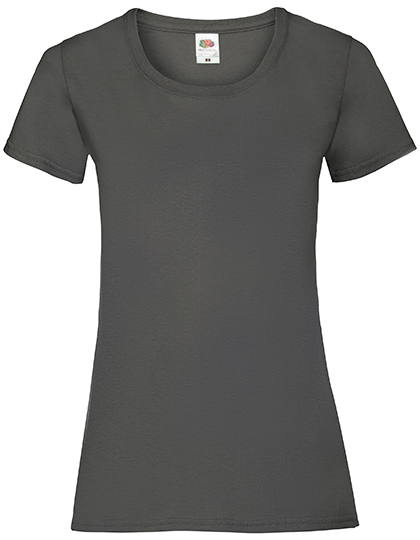 Ladies' Valueweight T – 100% Baumwolle (Heather Grey: 97% Baumwolle / 3% Polyester), (Vintage Heather Navy, Retro Heather Royal, Retro Heather Green, Vintage Heather Red, Dark Grey Heather: 50% Baumwolle / 50% Polyester)