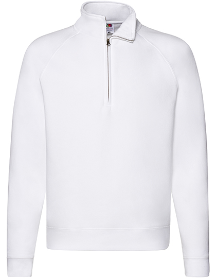 Premium Zip Neck Raglan Sweat – 70% Baumwolle / 30% Polyester