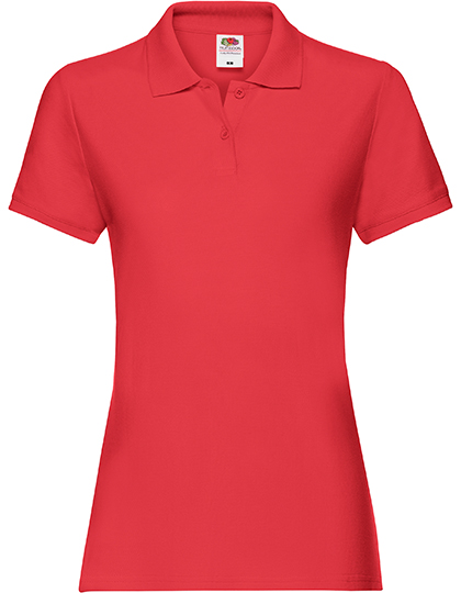 Ladies' Premium Polo – 100% Baumwolle  (Athletic Heather: 90% Baumwolle / 10% Polyester), (Heather Grey: 97% Baumwolle / 3% Polyester)