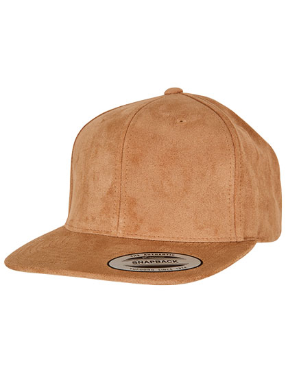 Suede Leather Snapback – 100% Polyester
