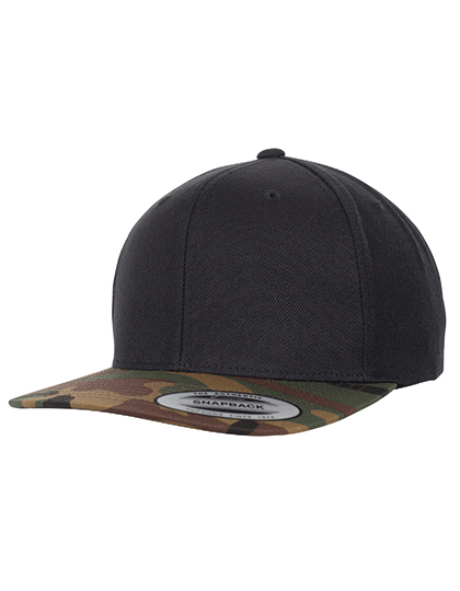 Classic Snapback 2-Tone Camo Cap – 65% Polyester / 35% Baumwolle, Schirm: 80% Polyacryl / 20% Baumwolle