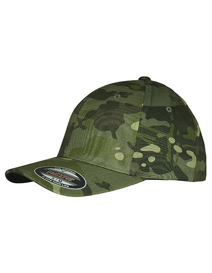 Flexfit Multicam Cap – 98% Baumwolle / 2% Elasthan, Netz: 100% Polyester