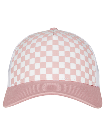 Checkerboard Retro Trucker – Schirm + Front: 60% Baumwolle / 40% Polyester, Netz: 100% Polyester