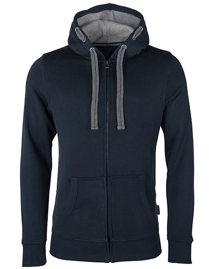 Men's Hooded Jacket – 80% Baumwolle / 20% Polyester (Grey Melange: 90% Baumwolle / 10% Viskose)