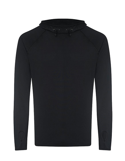 Men's Cool Cowl Neck Top – 92% Polyester / 8% Elasthan (Jet Black: 89% Polyester / 11% Elasthan)