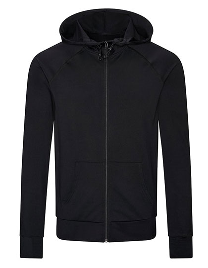 Men's Cool Contrast Zoodie – 89% Polyester / 11% Elasthan (Melange: 92% Polyester / 8% Elasthan)