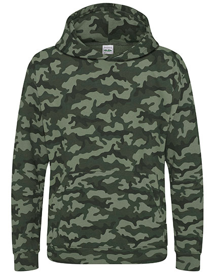 Kids' Camo Hoodie – 70% Baumwolle / 30% Polyester
