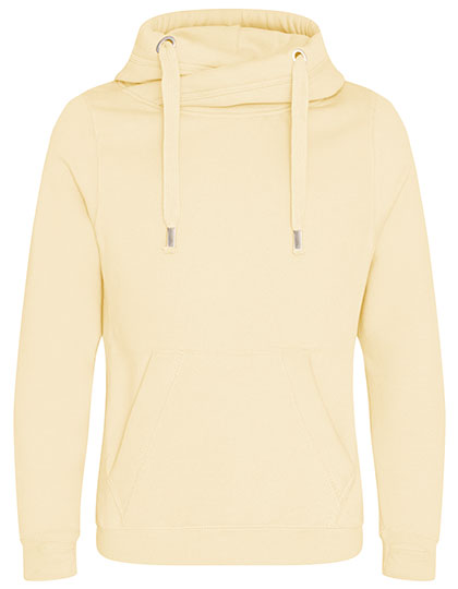 Cross Neck Hoodie – 70% Baumwolle / 30% Polyester (Charcoal (Heather): 52% Baumwolle / 48% Polyester), (Heather Grey, Black Smoke: 65% Baumwolle / 35% Polyester)