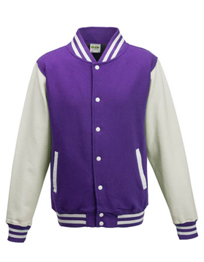 Varsity Jacket – 70% Baumwolle / 30% Polyester (Charcoal (Heather): 52% Baumwolle / 48% Polyester), (Heather Grey: 65% Baumwolle / 35% Polyester)