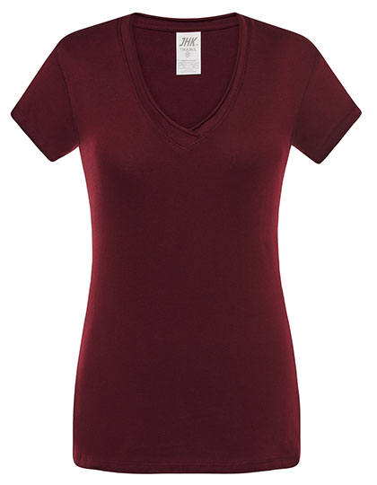 Ladies' V-Neck Sicilia – 100% Baumwolle (Ash Melange: 95% Baumwolle / 5% Viskose)