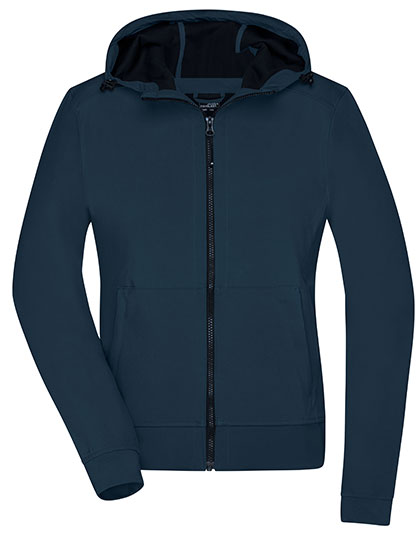 Ladies' Hooded Softshell Jacket – 94% Polyester / 6% Elasthan