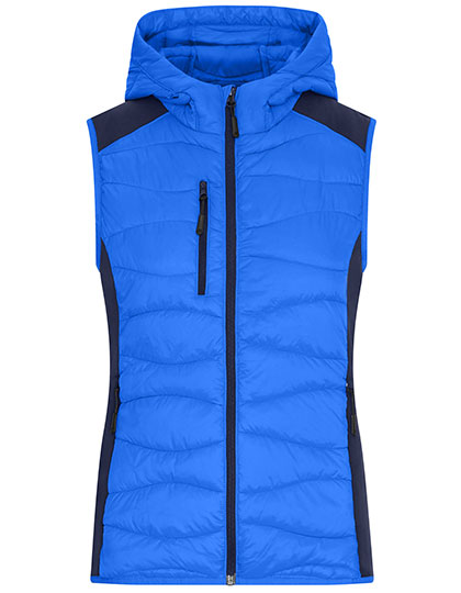 Ladies' Hybrid Vest – Oberstoff: 100% Polyamid, Oberstoff 2: 93% Polyester / 7% Elasthan, Wattierung: 100% Polyester