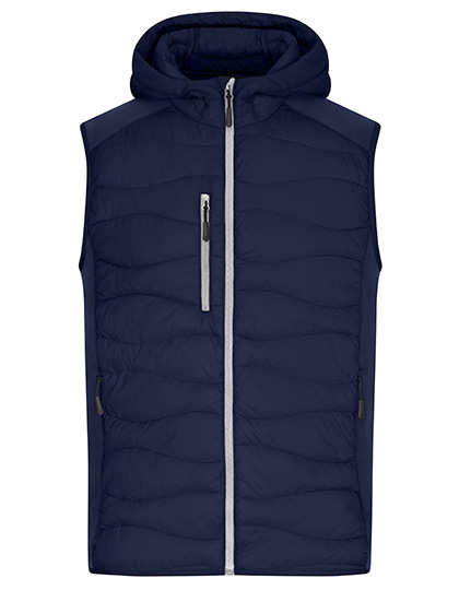 Men's Hybrid Vest – Oberstoff: 100% Polyamid, Oberstoff 2: 93% Polyester / 7% Elasthan, Wattierung: 100% Polyester