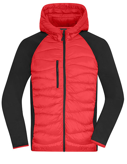 Men's Hybrid Jacket – Oberstoff: 100% Polyamid, Oberstoff 2: 93% Polyester / 7% Elasthan, Wattierung: 100% Polyester
