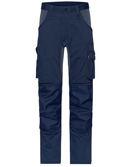 Workwear Stretch-Pants Slim Line – Oberstoff: 65% Polyester / 32% Baumwolle / 3% Elasthan, Oberstoff 2: 94% Polyamid / 6% Elasthan, Besatz: 100% Polyamid