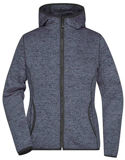 Ladies' Knitted Fleece Hoody – 100% Polyester