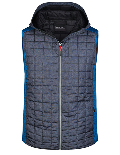 Men's Knitted Hybrid Vest – 100% Polyester, Futter: 100% Polyamid