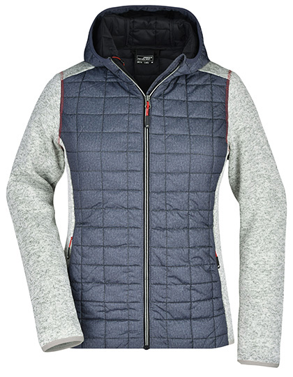 Ladies' Knitted Hybrid Jacket – 100% Polyester, Futter: 100% Polyamid