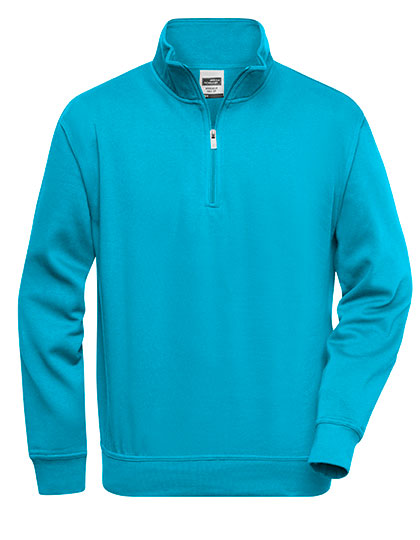 Workwear Half Zip Sweat – 70% Baumwolle / 30% Polyester