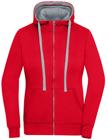 Ladies' Lifestyle Zip-Hoody – 80% Baumwolle / 20% Polyester