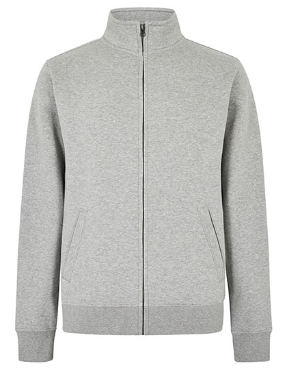 Regular Fit Zipped Sweatshirt – 80 % Baumwolle / 20 % Polyester (Heather Grey: 85 % Baumwolle / 15 % Viskose)