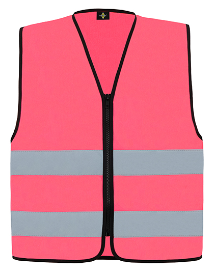 Hi-Vis Safety Vest Cologne With Front Zipper — besticken oder bedrucken lassen