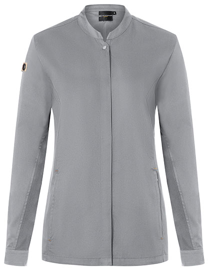 Damenkochjacke Green-Generation – 65% Polyester / 35% Baumwolle, Rückeneinsatz: 100% Polyester