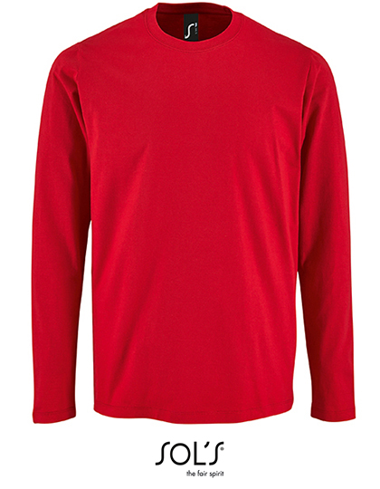Men's Long Sleeve T-Shirt Imperial – 100% Baumwolle (Grey Melange: 85% Baumwolle / 15% Viskose) (Charcoal Melange: 60% Baumwolle / 40% Polyester)