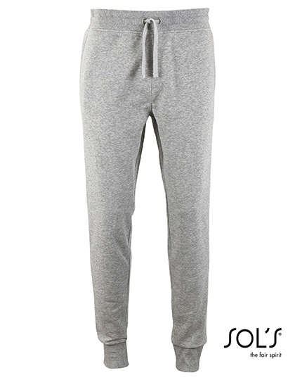 Men's Slim Fit Jogging Pants Jake – 50% Baumwolle / 50% Polyester (Grey Melange: 64% Baumwolle / 30% Polyester / 6% Viskose), (Charcoal Melange: 60% Baumwolle / 40% Polyester)