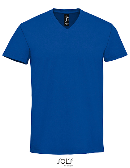 Men's Imperial V-Neck T-Shirt – 100% Baumwolle (Grey Melange: 85% Baumwolle / 15% Viskose)