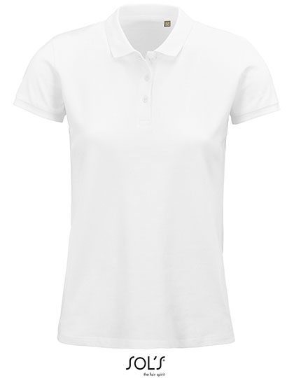 Women's Planet Polo Shirt – 100% Baumwolle (Grey Melange: 85% Baumwolle / 15% Viskose)