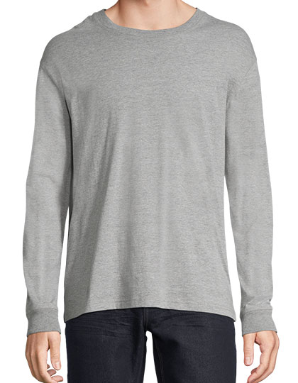 Unisex Long Sleeve T-Shirt Pioneer – 100% Baumwolle (Grey Melange: 85% Baumwolle / 15% Viskose)