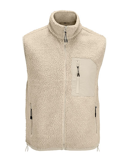 Unisex Sherpa Bodywarmer Fury – 100% Polyester, Tasloneinsätze: 100% Polyamid