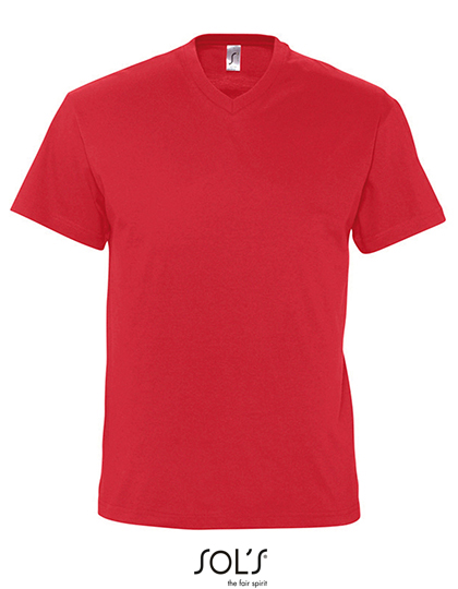 V-Neck T-Shirt Victory – 100% Baumwolle (Grey Melange: 85% Baumwolle / 15% Viskose), (Ash: 98% Baumwolle / 2% Viskose)