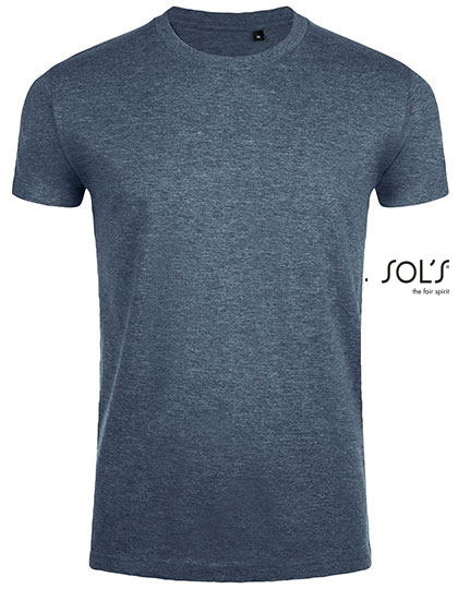 Imperial Fit T-Shirt – 100% Baumwolle (Grey Melange: 85% Baumwolle / 15% Viskose), (Charcoal Melange, Heather Khaki, Heather Denim: 60% Baumwolle / 40% Polyester)
