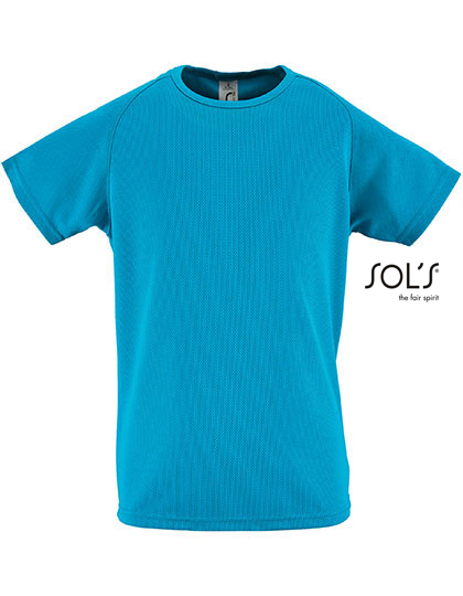 Kids' Raglan Sleeved T-Shirt Sporty – 100% Polyester