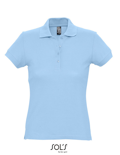 Women's Polo Passion – 100% Baumwolle (Grey Melange: 85% Baumwolle / 15% Viskose)